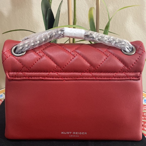 Kurt Geiger London Mini Kensington quilted Leather Crossbody bag - Picture 8 of 13